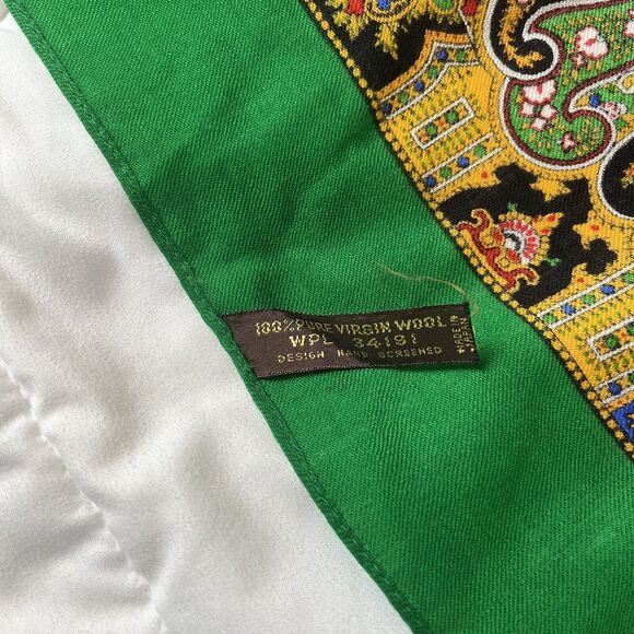 Vintage Women’s Bernadine Scarf 100% Virgin Wool Made In Japan Original Tag RARE - Picture 14 of 16